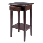 Table d'appoint Regalia Accent, noyer - 43,2 cm (L) x 35,6 cm (P) x 74,9 cm (H)