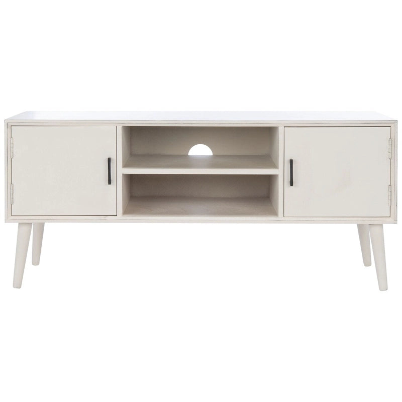 Meuble TV multimédia SAFAVIEH Maegan style milieu du siècle avec rangement - 120 cm (L) x 40 cm (P) x 51 cm (H)