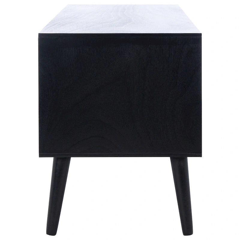 Meuble TV multimédia SAFAVIEH Maegan style milieu du siècle avec rangement - 120 cm (L) x 40 cm (P) x 51 cm (H)