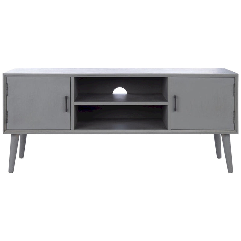Meuble TV multimédia SAFAVIEH Maegan style milieu du siècle avec rangement - 120 cm (L) x 40 cm (P) x 51 cm (H)