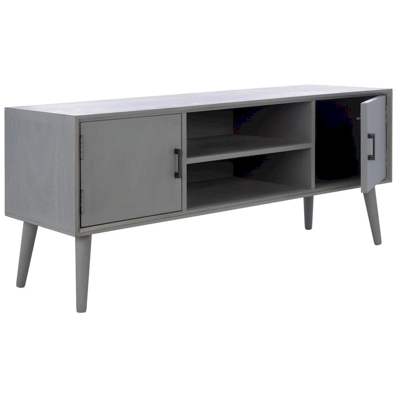 Meuble TV multimédia SAFAVIEH Maegan style milieu du siècle avec rangement - 120 cm (L) x 40 cm (P) x 51 cm (H)