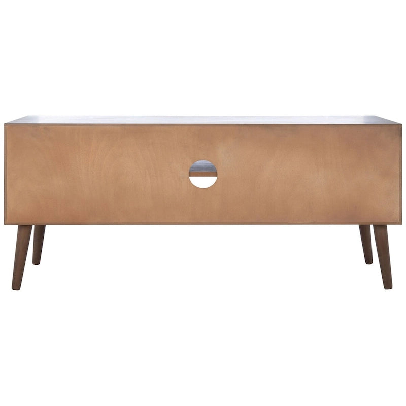 Meuble TV multimédia SAFAVIEH Maegan style milieu du siècle avec rangement - 120 cm (L) x 40 cm (P) x 51 cm (H)