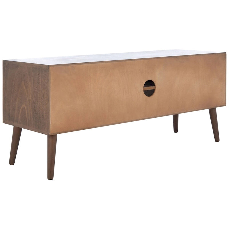 Meuble TV multimédia SAFAVIEH Maegan style milieu du siècle avec rangement - 120 cm (L) x 40 cm (P) x 51 cm (H)
