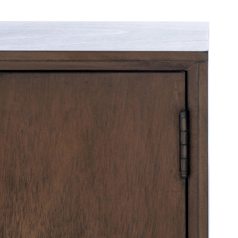 Meuble TV multimédia SAFAVIEH Maegan style milieu du siècle avec rangement - 120 cm (L) x 40 cm (P) x 51 cm (H)