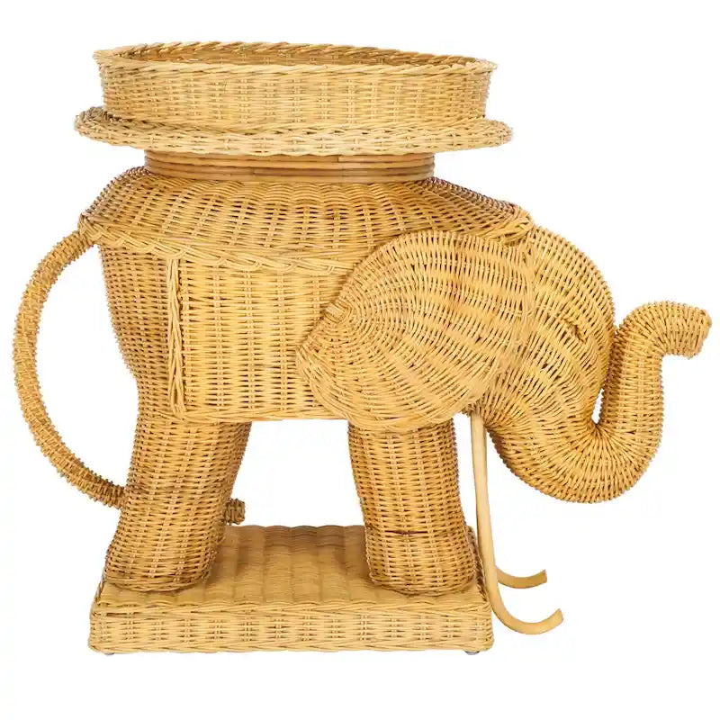 Table d'appoint SAFAVIEH Bilek avec rangement, finition naturelle - 63,5 x 44,5 x 54,6 cm (25 po L x 18 po P x 22 po H)