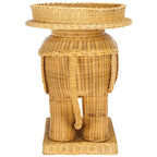 Table d'appoint SAFAVIEH Bilek avec rangement, finition naturelle - 63,5 x 44,5 x 54,6 cm (25 po L x 18 po P x 22 po H)