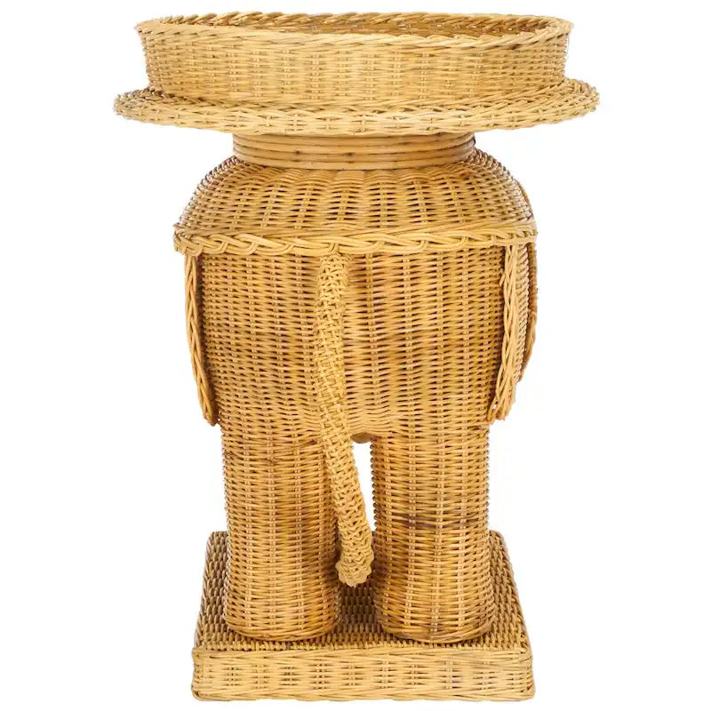 Table d'appoint SAFAVIEH Bilek avec rangement, finition naturelle - 63,5 x 44,5 x 54,6 cm (25 po L x 18 po P x 22 po H)