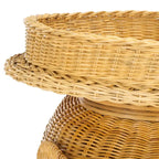 Table d'appoint SAFAVIEH Bilek avec rangement, finition naturelle - 63,5 x 44,5 x 54,6 cm (25 po L x 18 po P x 22 po H)