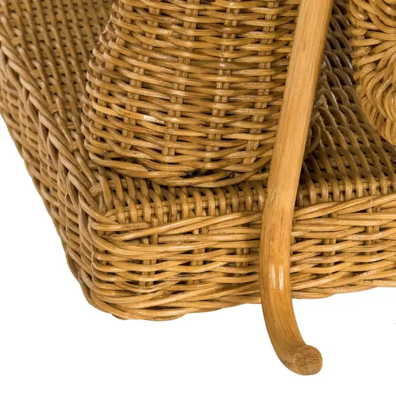 Table d'appoint SAFAVIEH Bilek avec rangement, finition naturelle - 63,5 x 44,5 x 54,6 cm (25 po L x 18 po P x 22 po H)