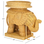 Table d'appoint SAFAVIEH Bilek avec rangement, finition naturelle - 63,5 x 44,5 x 54,6 cm (25 po L x 18 po P x 22 po H)