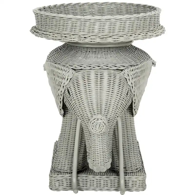 Table d'appoint SAFAVIEH Bilek avec rangement, finition naturelle - 63,5 x 44,5 x 54,6 cm (25 po L x 18 po P x 22 po H)