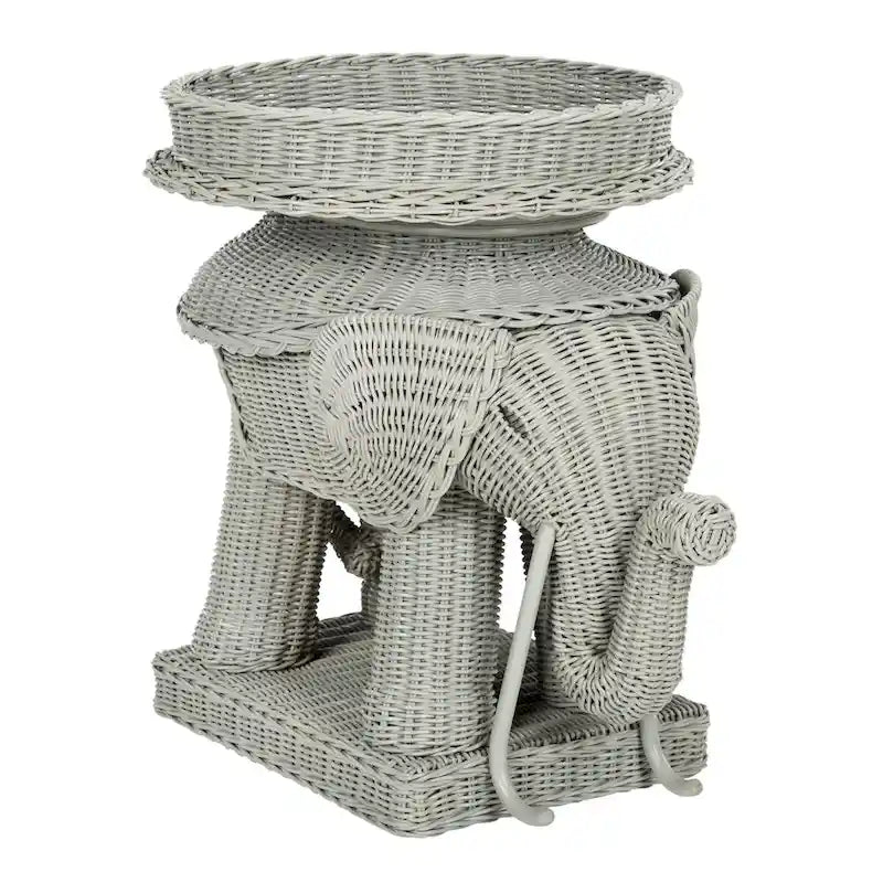 Table d'appoint SAFAVIEH Bilek avec rangement, finition naturelle - 63,5 x 44,5 x 54,6 cm (25 po L x 18 po P x 22 po H)