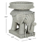 Table d'appoint SAFAVIEH Bilek avec rangement, finition naturelle - 63,5 x 44,5 x 54,6 cm (25 po L x 18 po P x 22 po H)