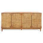 Buffet 4 portes SAFAVIEH Couture Nedime Banana Stem - 177 cm L x 46 cm P x 81 cm H - 178 cm L x 81 cm P x 46 cm H