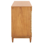 Buffet 4 portes SAFAVIEH Couture Nedime Banana Stem - 177 cm L x 46 cm P x 81 cm H - 178 cm L x 81 cm P x 46 cm H