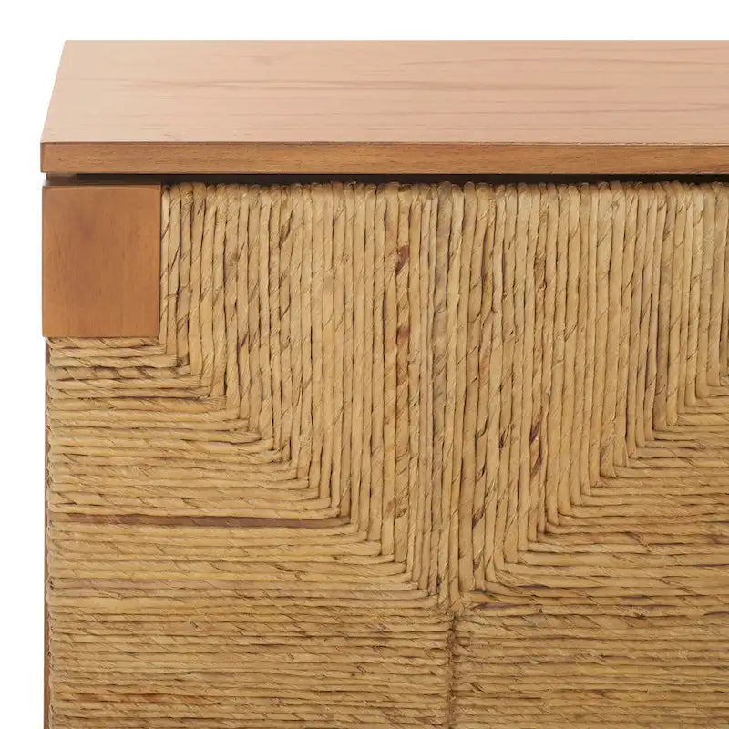 Buffet 4 portes SAFAVIEH Couture Nedime Banana Stem - 177 cm L x 46 cm P x 81 cm H - 178 cm L x 81 cm P x 46 cm H