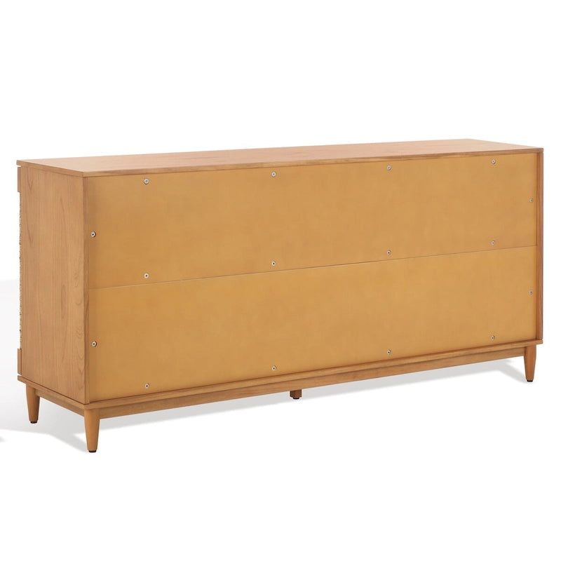 Buffet 4 portes SAFAVIEH Couture Nedime Banana Stem - 177 cm L x 46 cm P x 81 cm H - 178 cm L x 81 cm P x 46 cm H