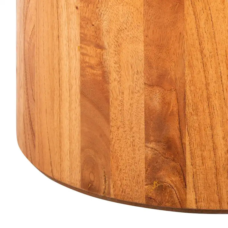 Table basse ronde à piédestal SAFAVIEH Lovey - Naturel - 71 cm (L) x 71 cm (P) x 41 cm (H)