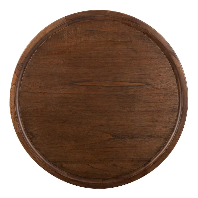 Table basse ronde à piédestal SAFAVIEH Lovey - Naturel - 71 cm (L) x 71 cm (P) x 41 cm (H)