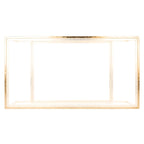 Table basse rectangulaire Delila de SAFAVIEH Couture, finition feuille d'or - 51,3 cm L x 27,5 cm l x 17,8 cm H - 51 cm L x 28 cm P x 18 cm H