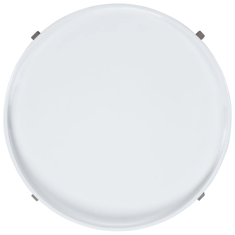 Table d'appoint SAFAVIEH Sharron laquée blanche/grise - 0 - 32 x 32 x 18 - 32L x 32P x 18H