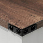 Table basse Pellabant à 2 niveaux avec étagère de rangement