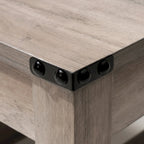 Table basse Pellabant à 2 niveaux avec étagère de rangement