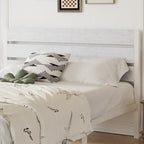 Cadre de lit plateforme Javlergo avec tête de lit en bois, support à lattes métalliques robustes, aucun sommier requis