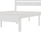 Cadre de lit plateforme Javlergo avec tête de lit en bois, support à lattes métalliques robustes, aucun sommier requis