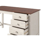 Coiffeuse en bois, grande coiffeuse Corona