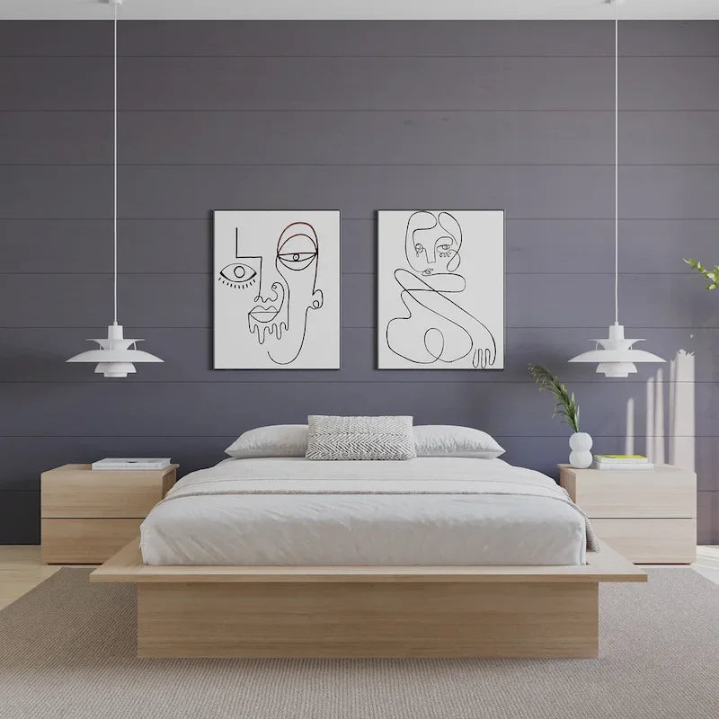 Cadre de lit plateforme Malibu