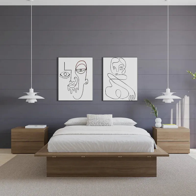 Cadre de lit plateforme Malibu