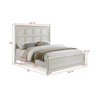 Ensemble de chambre à coucher Oliver 5 pièces à panneaux crème