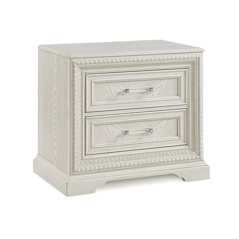 Ensemble de chambre à coucher Oliver 5 pièces à panneaux crème