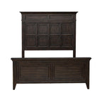 Ensemble lit, commode et miroir Paradise Valley Saddle Brown