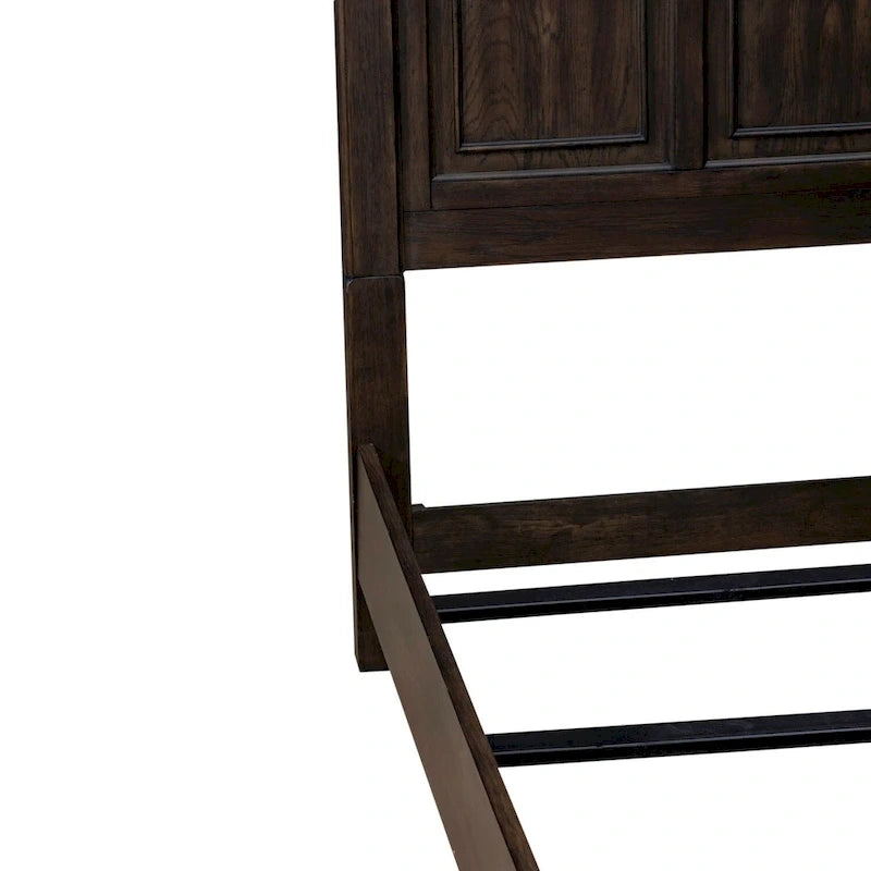 Ensemble lit, commode et miroir Paradise Valley Saddle Brown