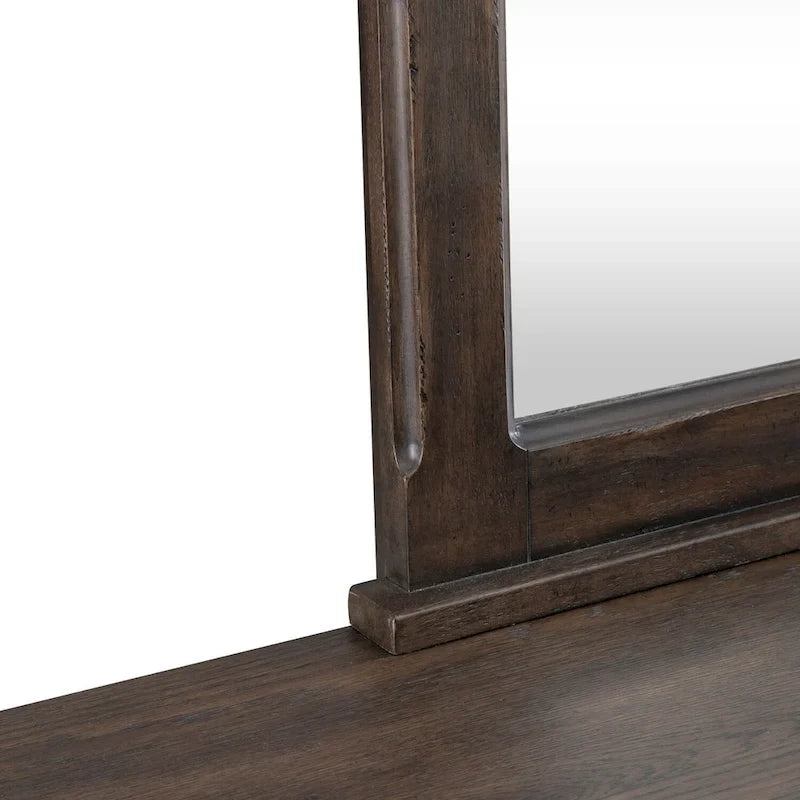 Ensemble lit, commode et miroir Paradise Valley Saddle Brown