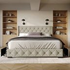 Olympia Full Tufted Upholstered Storage Platform Bed
