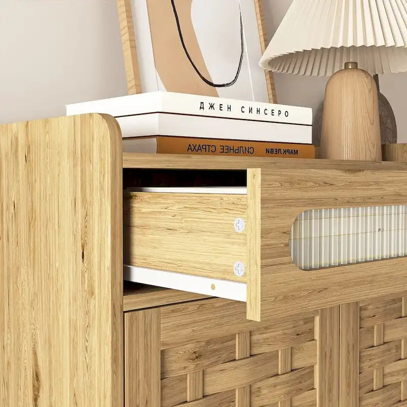 Commode de rangement polyvalente de style campagnard pour chambre à coucher