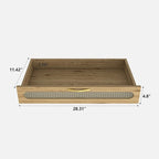Commode de rangement polyvalente de style campagnard pour chambre à coucher