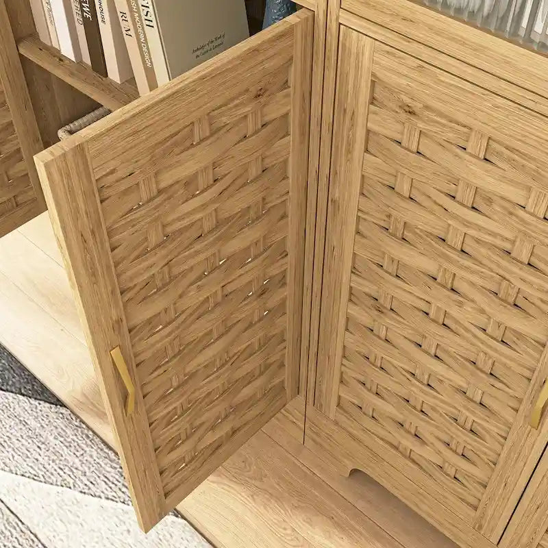 Commode de rangement polyvalente de style campagnard pour chambre à coucher