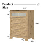 Commode de rangement polyvalente de style campagnard pour chambre à coucher