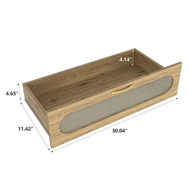 Commode de rangement polyvalente de style campagnard pour chambre à coucher