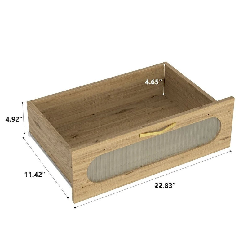 Commode de rangement polyvalente de style campagnard pour chambre à coucher