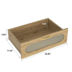 Commode de rangement polyvalente de style campagnard pour chambre à coucher