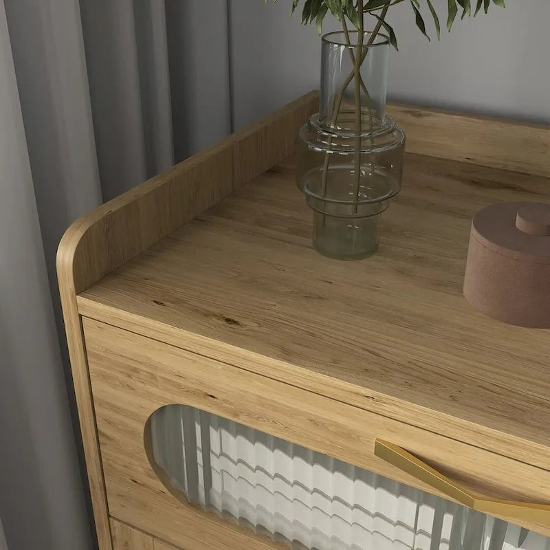 Commode de rangement polyvalente de style campagnard pour chambre à coucher
