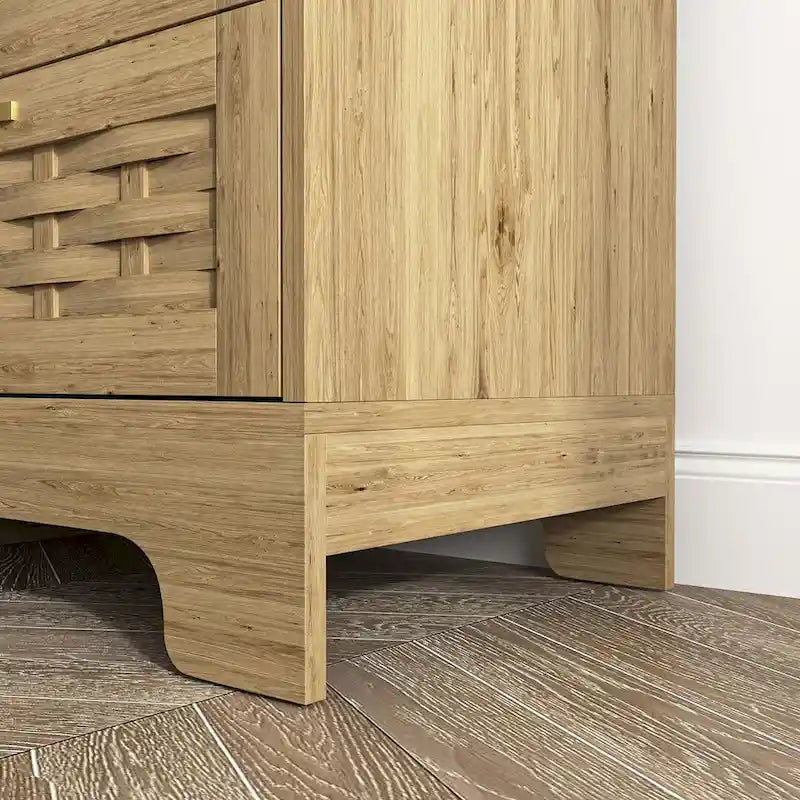 Commode de rangement polyvalente de style campagnard pour chambre à coucher