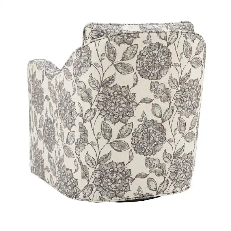 Ensemble de 2 fauteuils pivotants à 360 degrés Madison Park Betty en tissu flammé