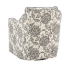 Ensemble de 2 fauteuils pivotants à 360 degrés Madison Park Betty en tissu flammé