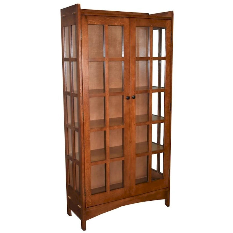 Vitrine/Bibliothèque Mission Oak - 39 po L - Non applicable